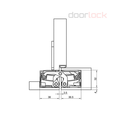 Дверная петля SIMONSWERK Tectus TE 640 3D F1