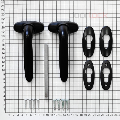 Ручка дверная dormakaba BREMEN на овальной розетке
