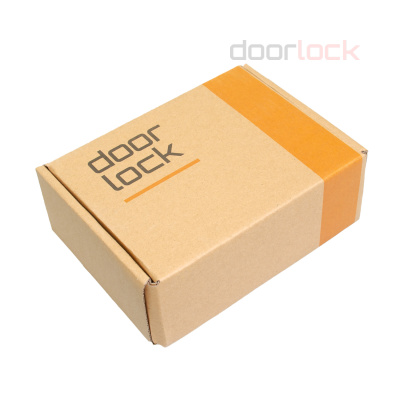 Ручка дверная DOORLOCK Bark A45S Slim Black, черная