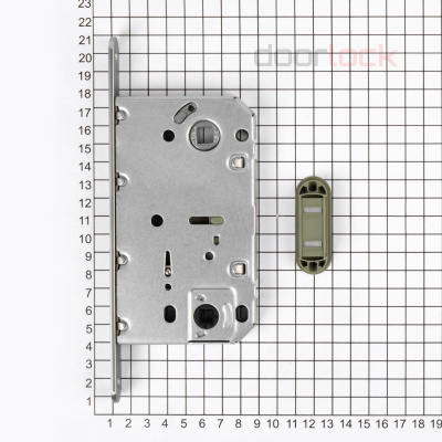 Замок дверной магнитный Doorlock DL452M/WC/50/96/18/SCr, межкомнатный, матовый хром